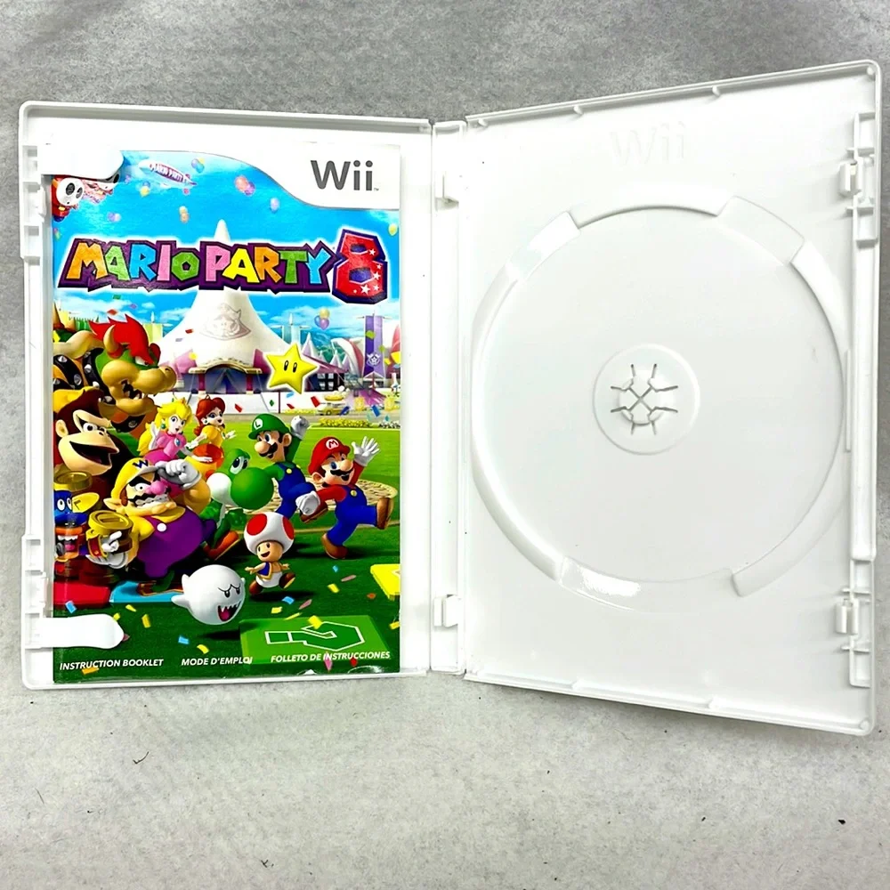 COPY - COPY - Wii Mario party 8 case and instructions booklet only